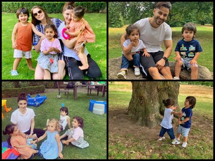 NEW PICS! Taimur Ali Khan CHILLS Like A Boss Baby On A Play Date With Inaaya & Kainaat