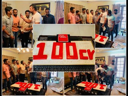 Darshan & Team Celebrate As Kurukshetra Makes It To The 100 Crore Club! View Pictures 