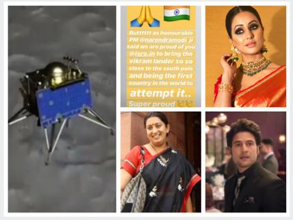 #Chandrayaan2: ‘We Are Proud Of ISRO’, Hina Khan, Smriti Irani & Other TV Celebs Extend Support