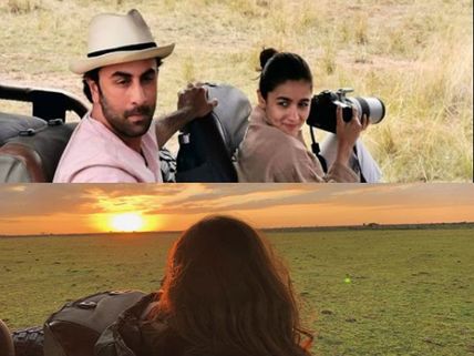 PICTURE: Alia Bhatt & Ranbir Kapoor Enjoy The Kenyan Wilderness On A Safari Ride!