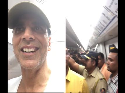 VIDEO: Akshay Kumar Ditches Car, Takes Crowded Mumbai Metro!