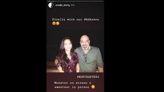 KGF Chapter 2's Srinidhi Shetty Snapped With Sanjay Dutt! Calls Him A 'Monster On-screen'