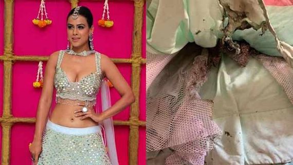 Nia Sharma's Lehenga Catches Fire During Diwali Celebration; Actress Escapes Unhurt!
