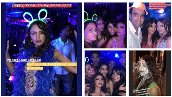 Parth Samthaan, Erica Fernandes, Hina Khan & Others Party Hard At Pooja Banerjee's Birthday Bash