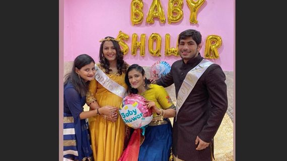 Khatron Ke Khiladi’s Geeta Phogat’s Family Surprise Her With Baby Shower At Babita’s Reception