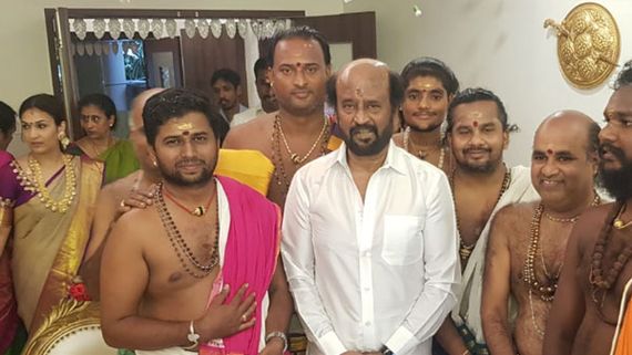 Superstar Rajinikanth’s Traditional Pre-Bday Celebration Pictures At His Home Go Viral