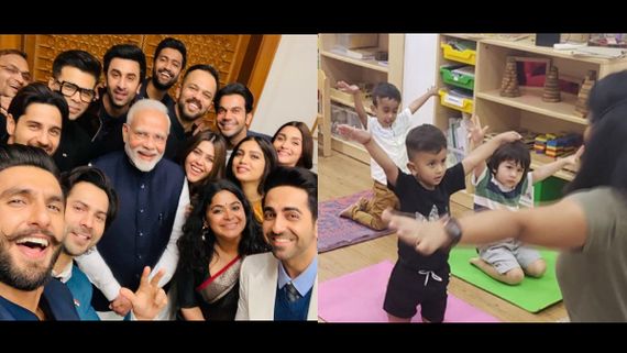 Viral Bollywood Photos Of 2019: From Bollywood's Selfie Moment With PM Modi To Taimur's Yoga Picture