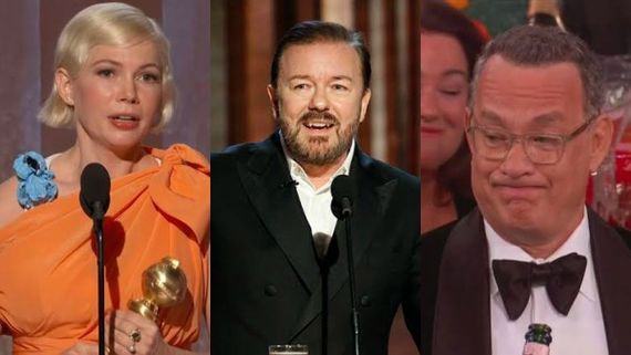 Best, Worst And Awkward Moments At Golden Globes 2020: Ricky Gervais, Michelle Williams And More