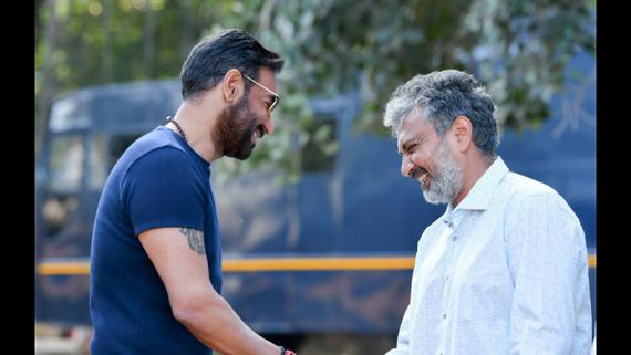 Ajay Devgn Begins Shooting For SS Rajamouli's RRR; Actor-Director Duo Share A Happy Moment 