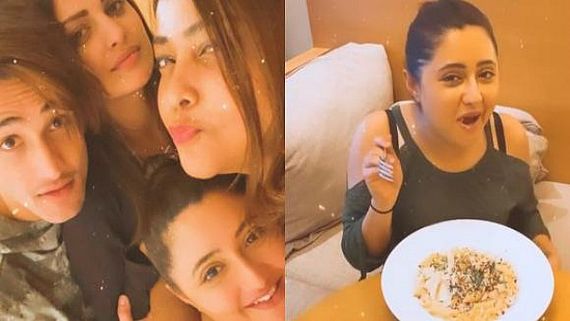 Rashami Desai Reunites With Asim Riaz And Himanshi Khurana Post Bigg Boss Finale, Enjoys Pasta!