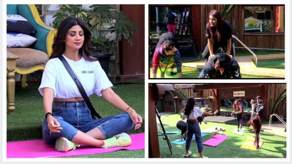 Bigg Boss 13: Shilpa Shetty Turns Yoga Teacher; Sana-Sidharth's Yoga Poses Will Leave You In Splits