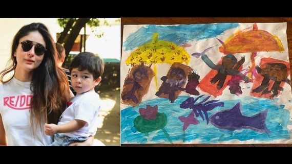 Kareena Kapoor's 'In-House Picasso' Taimur Draws 'A Day At The Beach' And It's Too Cute!