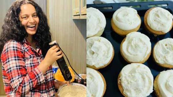 Kangana Ranaut Makes Perfect Cupcakes In The First Attempt