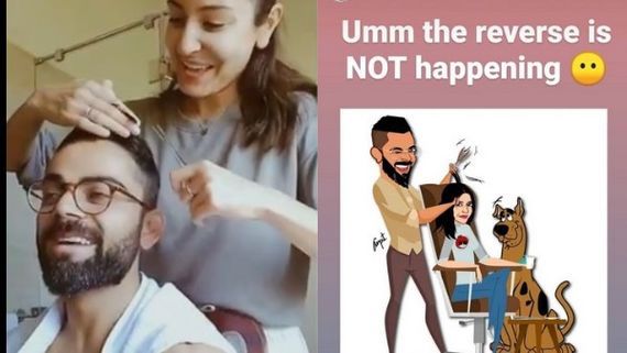Sorry Virat Kohli, Anushka Sharma Doesn't Want You To Return The Haircut Favour!
