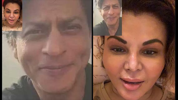 Rakhi Sawant Shares Snapshot Of 'FAKE' Video Call With Shah Rukh Khan; Fans Call It TikTok Effect!