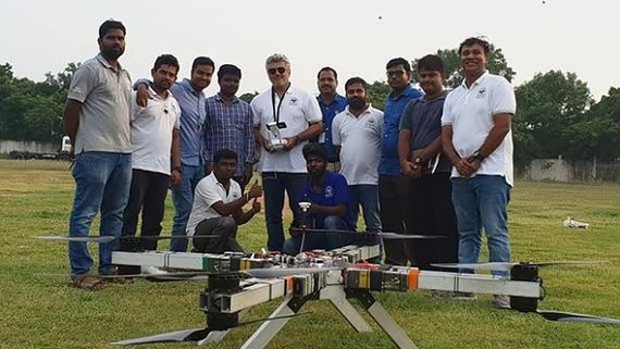 Ajith Turns Hero In Real Life; He And His Team Spray Disinfectant With Drones In Red Zone Areas