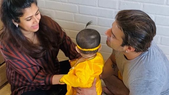 Ankita Bhargava & Karan Patel Dress Up Their Little Munchkin As Kanha On Krishna Janmashtami