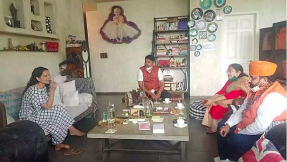 Kangana Ranaut Meets Karni Sena Officials At Her Residence After BMC Demolished Her Mumbai Office