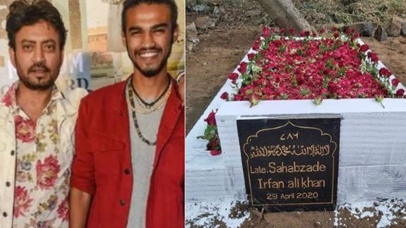 Irrfan Khan's Son Shares Pic Of Late Actor's Grave Decked With Roses Along With A Heartfelt Note