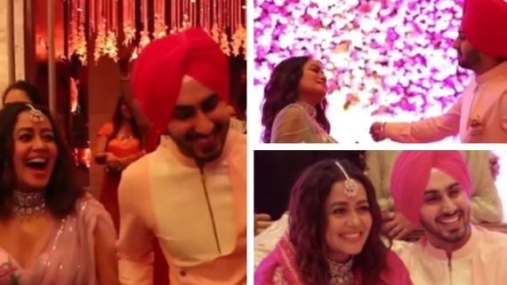 Neha Kakkar And Rohanpreet Singh Dance Their Hearts Out At Their Roka Ceremony