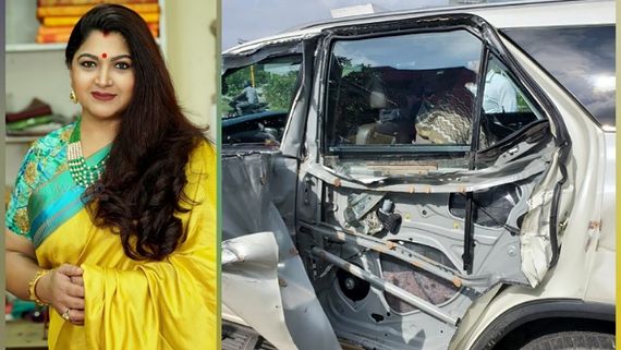 Khushbu Meets With An Accident As Tanker Rams Into Her Car