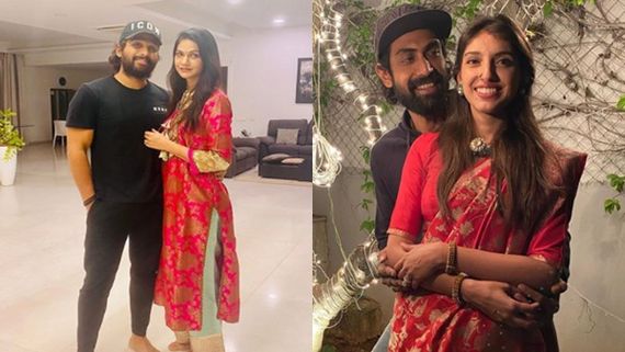 Allu Arjun-Sneha Reddy, Rana Daggubati-Miheeka Bajaj Celebrate Karwa Chauth; See Pics