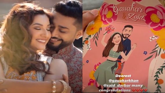 Manish Malhotra Shares A Video Of Gauahar Khan & Zaid Darbar’s Wedding Card; Says ‘It’s So Amazing’