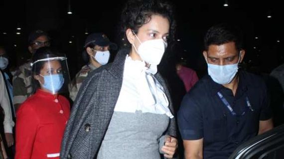 Kangana Ranaut Gets Snapped At Airport; Netizens Troll Actor For Arriving In Mumbai With Y Level Security 