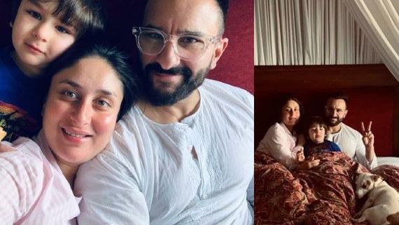 Kareena Kapoor Khan Bids Goodbye To 2020 By Snuggling And Cuddling Taimur & Saif For A Perfect Picture