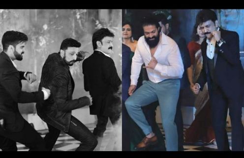 Yash & Kichcha Sudeep Set The Dance Floor On Fire At Ramesh Aravind’s Daughter Niharika’s Wedding Reception