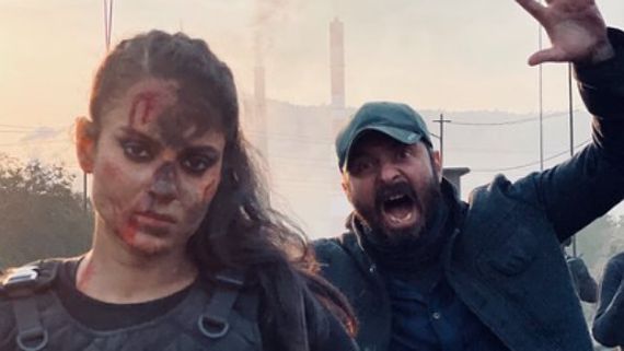 Dhaakad: Kangana Ranaut Shoots For 14 Hours For An Action Sequence; Shares A Bruised Up Picture Of Herself
