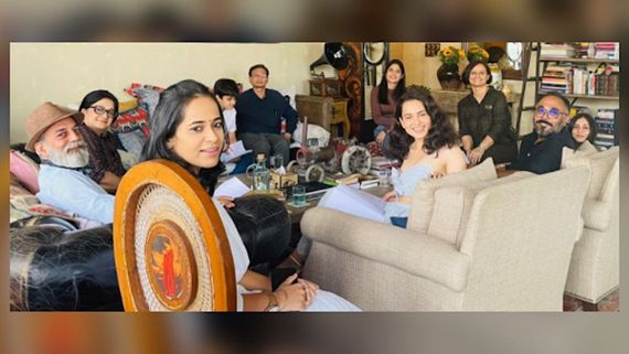 Kangana Ranaut Turns Host For Her Tejas Crew; Calls Them Her Family 