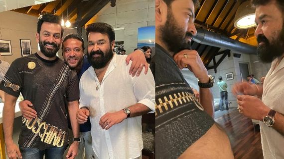 Mohanlal And Prithviraj Sukumaran Party Together To Celebrate Barroz Launch, See Pics