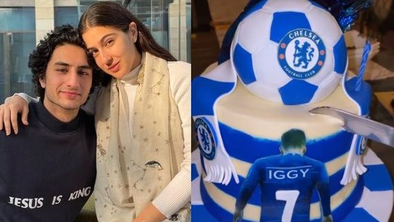 Sara Ali Khan Surprises Brother Ibrahim With A Football-Themed Cake On His Birthday; Pens A Sweet Wish