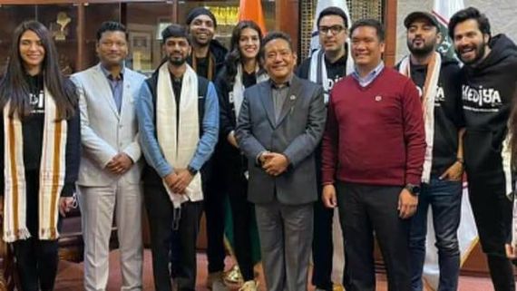 Bhediya: Varun Dhawan, Kriti Sanon And Others Meet Arunachal Pradesh CM Before Filming