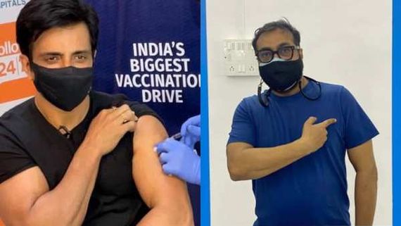 Sonu Sood, Anurag Kashyap & Anubhav Sinha Receive First Dose Of COVID-19 Vaccine