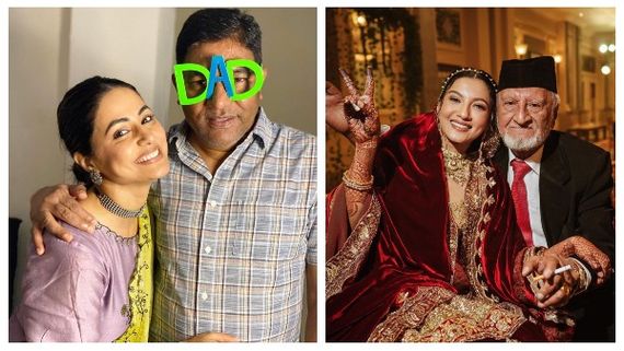 Hina Khan And Gauahar Khan Remember Their Dads On Father’s Day, Share Emotional Posts & Unseen Photos