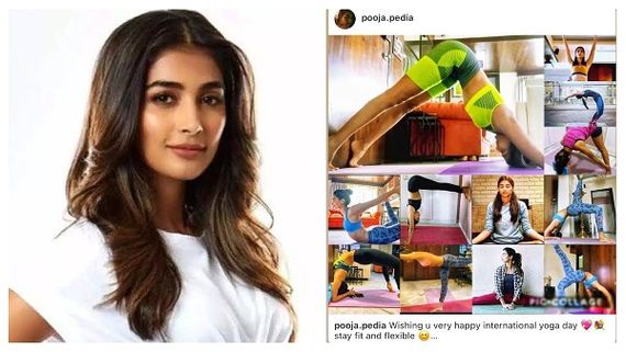 Pooja Hegde Shares A Fun Collage Of Her Poses Made By Fans, Wishes Happy Yoga Day!