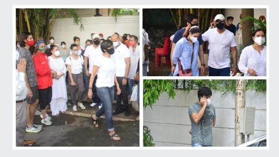 Mandira Bedi Breaks Down At Husband Raj Kaushal’s Funeral; Ronit Roy, Apurva & Other Actors Console Her