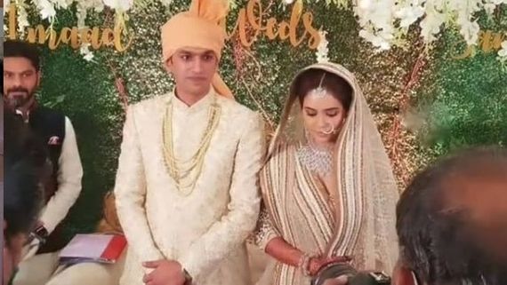 Divya Drishti Actress Sana Sayyad Ties The Knot With Imaad Shamsi; Adhvik Mahajan & Nyra Attend (PICS)