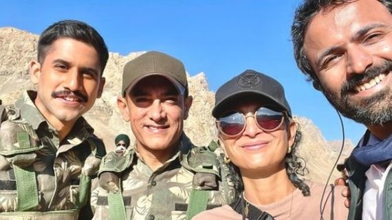 Laal Singh Chaddha: Naga Chaitanya Is All Smiles With Aamir Khan And Kiran Rao On Film's Sets