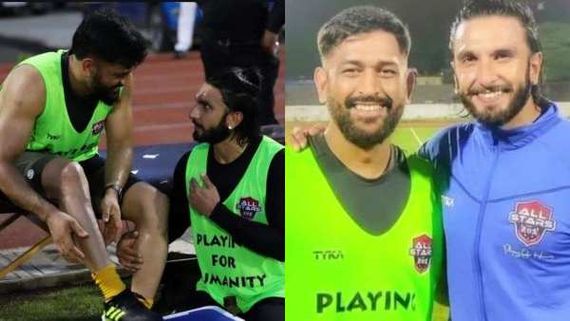Ranveer Singh, Mahendra Singh Dhoni's Photos From Friendly Football Match Go Viral