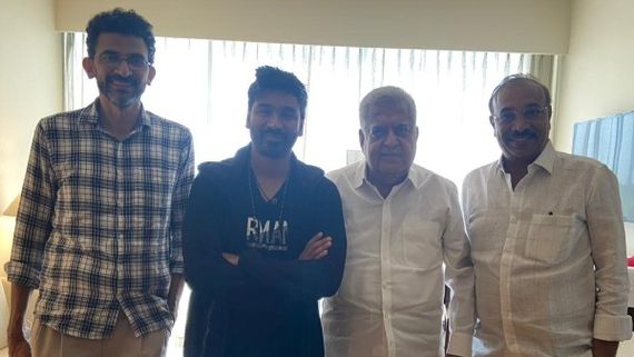 Sekhar Kammula And Producers Of Sree Venkateswara Cinemas Llp Meet Superstar Dhanush