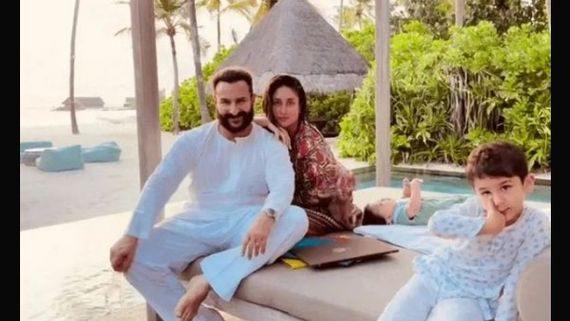 Kareena Kapoor Khan's Birthday Post For Saif Features Taimur & Jeh Chilling With Them In Maldives