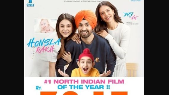 Shehnaaz-Diljit's Honsla Rakh Beats Qismat; Becomes Number 1 North Indian Film Of The Year