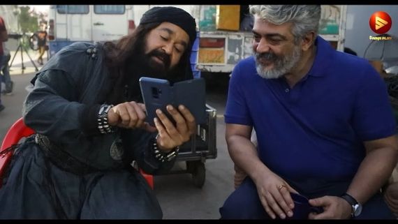 Ajith Kumar's Video With Mohanlal From The Location Of Marakkar Sets Social Media By Storm!