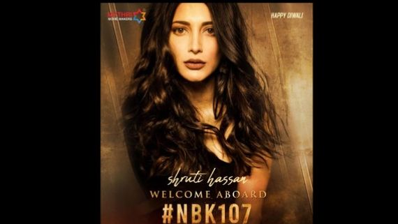 NBK 107: Shruti Haasan Joins The Cast Of Nandamuri Balakrishna’s Next!