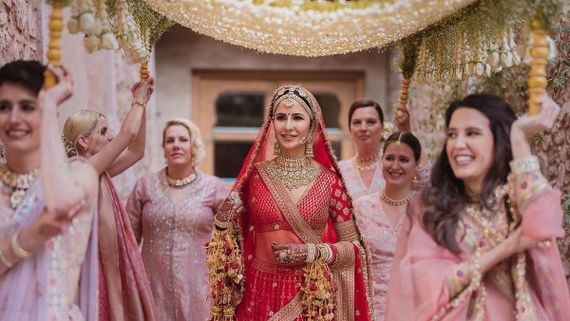 Katrina Kaif Shares New Wedding Pictures, Wherein She Is Seen Making Royal Entry As A Bride With Her Sisters 