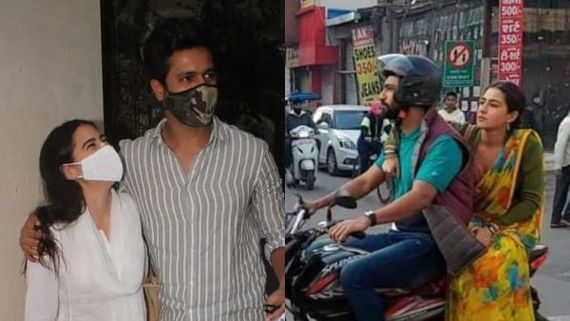 Vicky Kaushal's Pic With Sara Ali Khan On Bike From Indore Shoot Goes Viral 