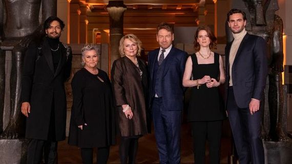 Death On The Nile Cast Celebrate The Film's Upcoming Release At An Egyptian Exhibit Dinner